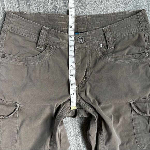 EUC Kuhl Free Range Long Shorts 11” inseam UPF 50 Cargo Pockets Brown Tan Size 2 - Picture 11 of 13